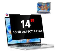Magnétique Filtre de Confidentialité pour 14 pouces 16:10, Filtre Ecran confidentialité anti-espion amovible, protection d'écran antireflet de confidentialité pour Lenovo HP Dell Acer Samsung Asus