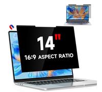 Magnétique Filtre de Confidentialité pour 14 pouces 16:9, Filtre Ecran confidentialité anti-espion amovible, protection d'écran antireflet de confidentialité pour Lenovo HP Dell Acer Samsung Asus