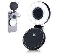 Magnétique Lampe Selfie, Lumiere Telephone avec 3 températures de Couleur 2500k-9000k, Éclairage LED Rond Pliable pour Téléphone avec Miroir, pour Selfie/Photographie/vidéo/Tiktok