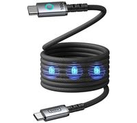 INIU Câble USB-C vers USB-C C21-P1 Magnétique Léopard 100W 1,2 m Noir