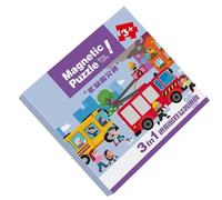 Magnétique | Livre Puzzle Jouets Bébé Activités Éducatives - Jouets Éducatifs pour Filles 2 3 4 5 6 Ans Cadeau Anniversaire Voiture Avion Voyage Route | Cadeau Anniversaire Voyage Co