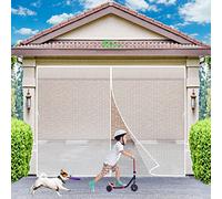 Magnétique Moustiquaire Porte Anti Insecte Porte Rideau, 210x225 cm avec Aimant Laissez Entrer l'air Frais Fermeture Automatique Facile à Installer Sans Perçage, Blanc P