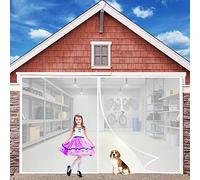 Magnétique Moustiquaire Porte Rideau, 105x190cm, Anti Mouche Bande Adhésive Fermeture Automatique Maille Ultra Fine Installation sans Outil Facile, Personnalisable, Blanc