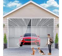 Magnétique Moustiquaire Porte Rideau Anti Mouche Bande Adhésive 175x195 cm Fermeture Automatique Maille Ultra Fine Installation sans Outil Facile, 2023-Version Blanc