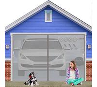 Magnétique Moustiquaire Rideau Magnétique Anti-Insectes Mailles Ultra Fines Kit d'installation, 190x215cm pour Tout Type de Fenêtre, Gris Version Améliorée