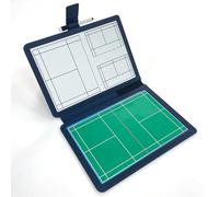 Magnétique Pliable Professional Tableau Tactique pour Entraîneur Board au Badminton, avec Stylos Effaçables, Double Face, pour L'échange de Techniques