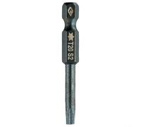 Magnétique pour embout Torx 50 mm de longueur pour T5 T40 tailles avec tige hexagonale de 6,35 mm, convient aux tournevis électriques et pneumatiques, construction en alliage d'acier ()