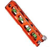 Magnétique pour niveau torpille 230 mm Corps en aluminium massif avec rainure en V - Multi-angle pour niveau à bulle pour armurier et projets de bricolage (D)