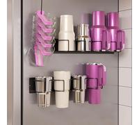 Magnétique pour porte-gobelet Stanley pour réfrigérateur, porte-gobelet robuste pour tasses, support mural ou organisateur de réfrigérateur, porte-bouteilles d'eau peu encombrant pour gobelets de