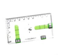Magnétique pour Torpedo Niveau Mini pour jauge à bulle pour plomberie Menuiserie Flacon acrylique transparent Outil d'angle 3 voies 9,5 x 4 cm (normal)