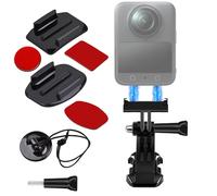 Magnétique Rapide Sortie Adaptateur Compatible avec DJI Osmo 360/Action 5-3 | Adhésif Casque Mont Ski Tether Kit POV Sécurisé pour Ski, Moto Compatible avec GoPro 12-3