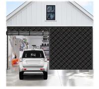 Magnétique Rideau de Porte de Garage, Rideaux de Porte À Isolation Thermique L'hiver, Kit D'isolation pour Portes De Garage pour Terrasse Couloirs Extérieur Fermeture Automatique(Noir,W450xH260cm)