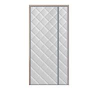 Magnétique Rideau de Porte Isolant Thermique, Ouverture Latérale Rideau Isolant Thermique Anti Froid Phonique Épaississant, CoupeVent, Automatique Fermeture 110x210cm(Gris,90x205cm)