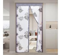 Magnétique Rideau Isolant Thermique Porte, EVA Rideau Thermique Isolant Anti Froid Porte Entrée protection thermique Bloque l'air Froid,Fermeture Automatique, pour balcon salon