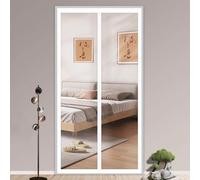Magnétique Rideau Porte Isolant Thermique,EVA Transparent Rideau Thermique Isolant,Anti Froid,Imperméable,Fermeture Automatique,pour Porte Entrée Privée,largeur X Hauteur (80cm x 205cm)