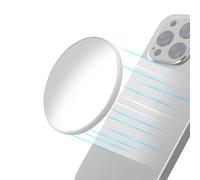 Magnétique Smartpone Selfie Miroir Photo Vlog Convexe Selfie Miroir Compatible pour iPhone 17 16 15 14 13 12 Pro Max Plus (Blanc)