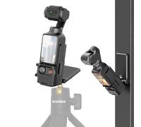 Magnétique Support Compatible avec DJI Osmo360, Osmo Pocket3 Accessoires avec Trou de Trépied 1/4" - Poignée Réglable à 180° Cadre Magnétique Base à Ventouse pour Surfaces Verticales Bureau Adaptateur