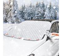 Magnétiques Bâche Pare Brise 4 Couches Protection Voiture Bache, Voiture Exterieur Bache, Anti Givre Pare Soleil,Imperméable, Résistant Saleté, Feu, Pour Plupart Des Véhicules, Repliable