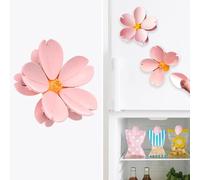 Magnétiques en Forme de Fleur Clips Magnétiques pour Réfrigérateur et Décoration Maison- Aimants Frigo Décoratifs pour Cuisine - Pince Fermeture Sachet Alimentaire, Pain & Nourriture pour Animaux