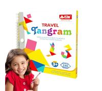 Magnetisches Musterblock Set - Gehirntraining Rätselbuch, Pädagogisches Roadtrip Spielzeug, Bunte Geometrie Formen, Kompakte Aufbewahrungsmappe | Spielerische Herausforderung Für Mädchen