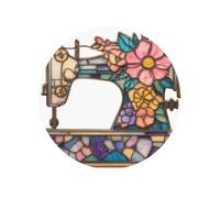 Magnétisme magnétique rond pour réfrigérateur de cuisine en vitrail vintage avec magnétisme durable