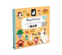 Janod - Jeu éducatif magnétique - Magnéti'Stories Les animaux domestiques - 30 aimants - Dès 3 ans