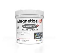 Magnetize-It! Deco Color Peinture magnétique pour mural/tableau noir (à base d'eau) - Gris - 0,5 l - 500 ml - Extra adhérence, économique et durable, peinture d'intérieur polyvalente