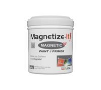 Magnetize-It! Deco Color Peinture murale magnétique avec apprêt (à base d'eau) - Gris - 1 l - 1000 ml - Extra adhérence, économique en surface et durable, peinture d'intérieur polyvalente