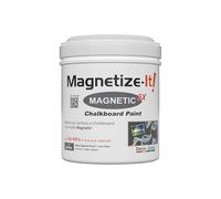 Magnetize-It! Peinture magnétique extra forte et recouvrable pour craie et aimant (gris, 1000 ml) - Peinture tableau magnétique pour env. 3 m² - Peinture murale magnétique - Peinture murale magnétique