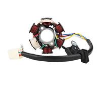 Magnéto stator bobine 6 bobines 5 fils stator de générateur durable haute performance pour 50cc 70cc 90cc 110cc 125cc ATV GO Kart Metal Black 83 mm