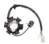 magnéto Stator Bobine Bobine de Stator de générateur de Moto, 6 pôles, 5 Fils de cuivre, magnéto Demi-Onde, Pleine Onde, DC Complet pour C100 DY100 Moto Accessoires Bobine magnéto stator(C100 Full)