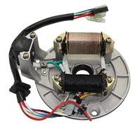 Magnéto Stator pour 110cc 90cc 70cc 50cc 125cc 4 Roues 2 Bobines pour ATV Quad Kick Dirt Bike Moto Stator D'allumage Durable Plaque Magnétique Stators Allumage Moteurs