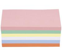 Magnetoplan 111151510 carte de modération rose, vert, jaune, blanc, bleu, orange rectangulaire 200 mm x 100 mm 500 pièces/pack