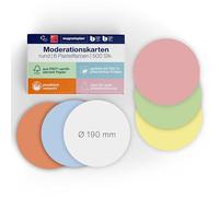 Magnetoplan 111151810 - Schede di moderazione rotonde, assortite, 500 Pezzi