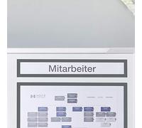 magnetoplan 1131801 Magnetofix Cadre aimanté topsign, Lot de 5, 319 x 52 mm, gris