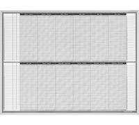 magnetoplan Planificateur annuel pour projet et personnel, format 121,5 x 91,5 cm, 5 x 5 cm