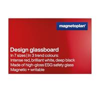 magnetoplan 13408006 Tableaux design en verre, magnétique, 1500 x 1000 mm, intense de rouge