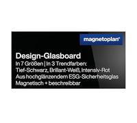magnetoplan 13409012 Tableaux design en verre, magnétique, 2000 x 1000 mm, de profondeur - Noir