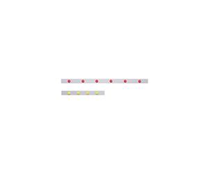 Magnetoplan 16250 Lot de 10 barres magnétiques pour mur Blanc 50 x 5 cm