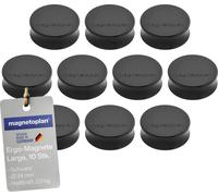 magnetoplan Aimant (Ø x H) 34 mm x 12.5 mm rond noir 10 pc(s) 1665012