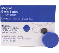 magnetoplan Aimant Basic Serie (Ø) 38 mm rond bleu 10 pc(s) 1863803