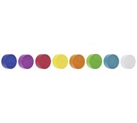 Magnetoplan Aimant Circle (Ø) 30 mm bleu, rose, rouge, orange, jaune, vert, bleu-vert, blanc 8 pc(s)