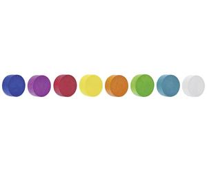 magnetoplan Aimant Circle (Ø) 30 mm bleu, rose, rouge, orange, jaune, vert, bleu-vert, blanc 8 pc(s) 16654810