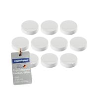 magnetoplan Aimant Ergo Medium Ø 30 mm x H 8 m rond blanc 10 pièces