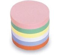 magnetoplan cartes de communication rondes, Ø 10 cm, cartes vierges en 6 couleurs pastel, 120 g/m², 250 pièces pour travaux de groupe et brainstorming