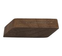 magnetoplan Design Magnets Wood Series, 4 pièces, aimants premium en bois de noyer, carrés, certifiés FSC