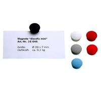 'magnetoplan 1664606 Discofix aimant rond "mini, rouge