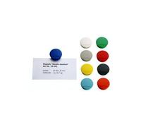 Magnetoplan Discofix Aimant Rond "Standard", Rouge