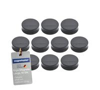 magnetoplan Ergo aimants Large, diamètre : 34 x 12,5 mm-Lot de 10 felsgrau