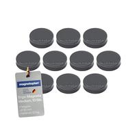magnetoplan Ergo Aimants Medium, diamètre 30 x 8 mm, lot de 10 felsgrau